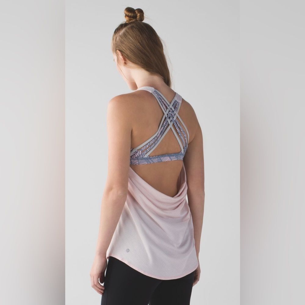 lululemon athletica Pink Ombre Cross-Back Tank Top